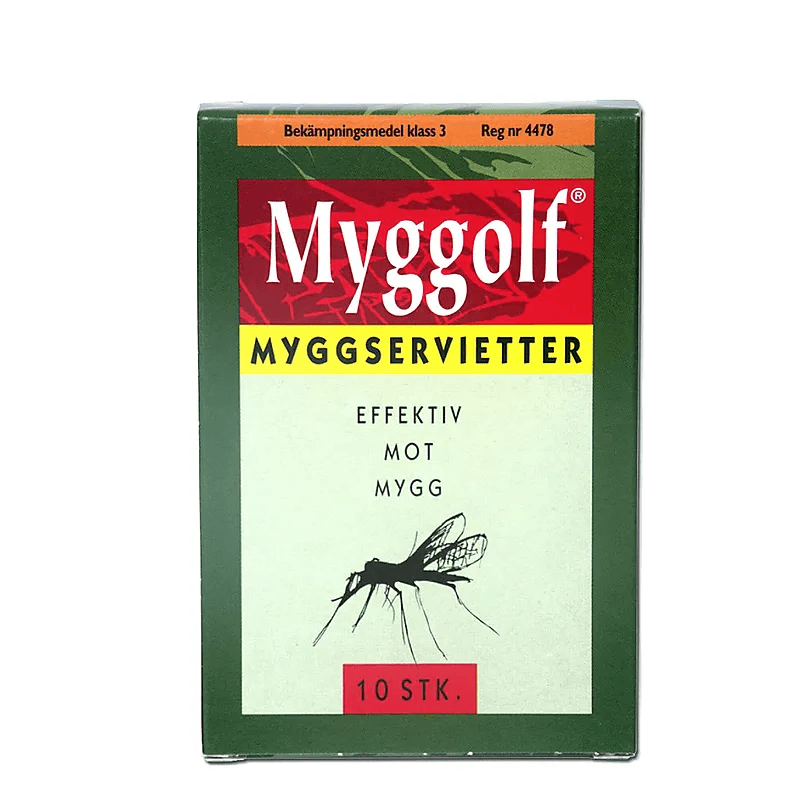 Myggolf myggserviett 10-pk